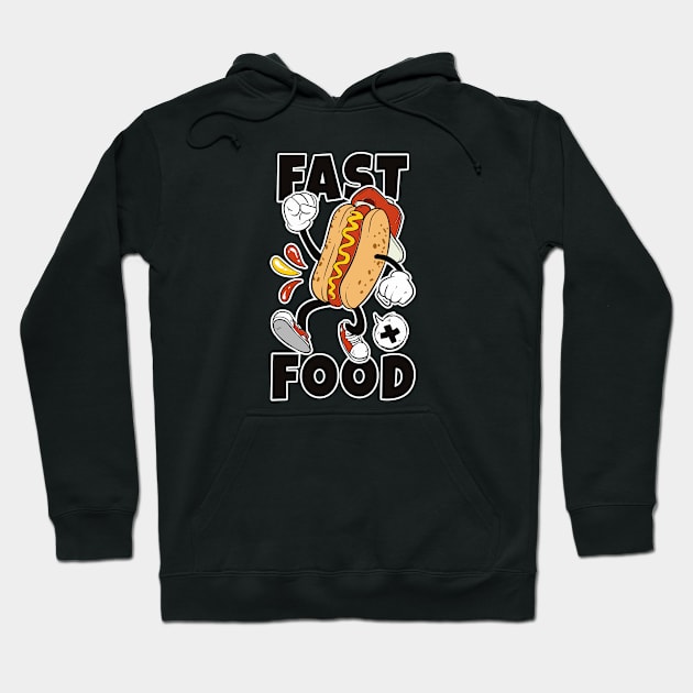 Running Hot Dog Hoodie by Photomisak72